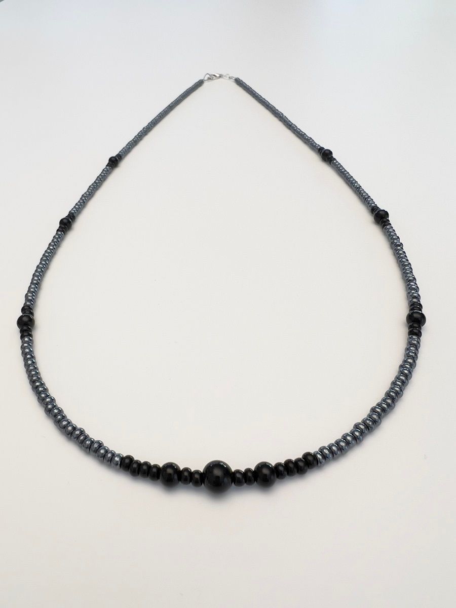Kette lang Murano + Preciosa Glas