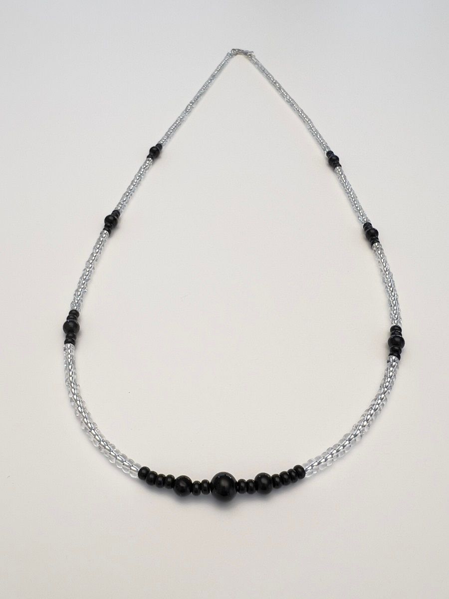 Kette lang Murano + Preciosa Glas