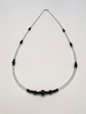 Kette lang Murano + Preciosa Glas