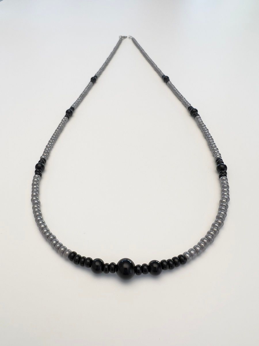 Kette lang Murano + Preciosa Glas