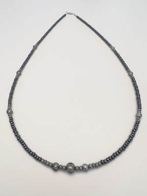 Kette lang Murano + Preciosa Glas