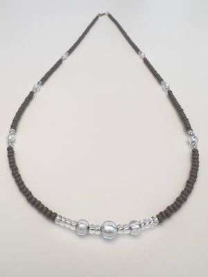 Kette lang Murano + Preciosa Glas