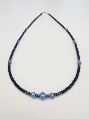 Kette lang Murano + Preciosa Glas