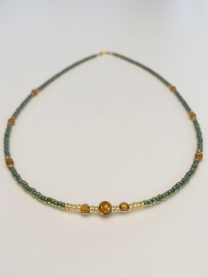 Kette lang Murano + Preciosa Glas