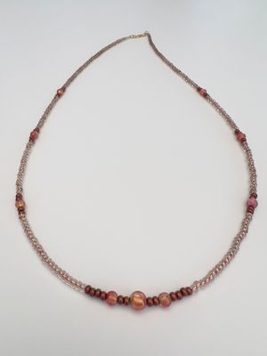 Kette lang Murano + Preciosa Glas