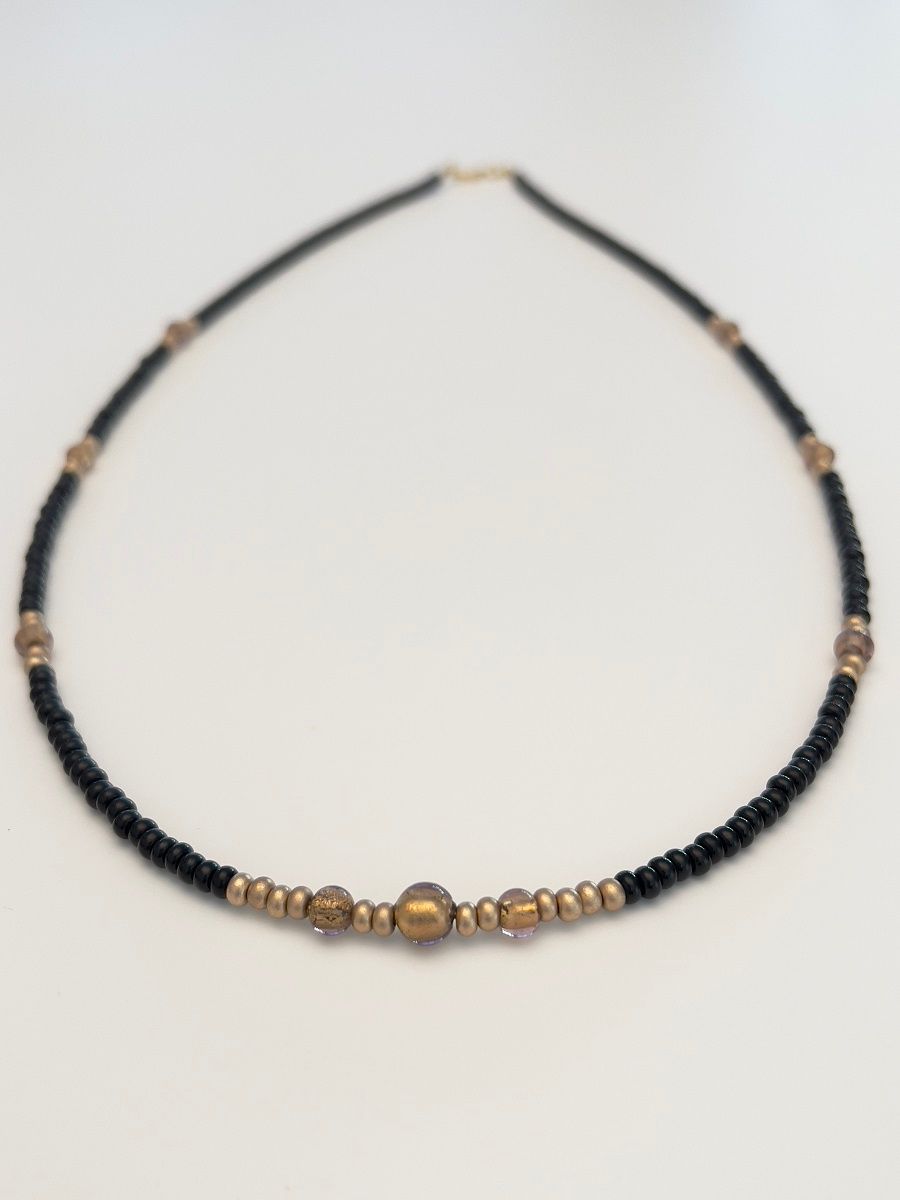 Kette lang Murano + Preciosa Glas