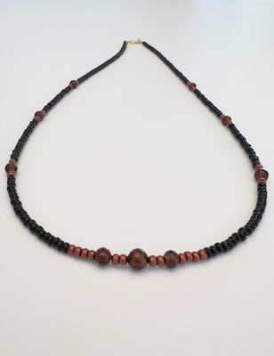 Kette lang Murano + Preciosa Glas