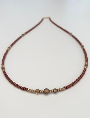 Kette lang Murano + Preciosa Glas
