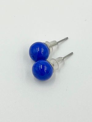 Stud earrings Murano ball 8mm