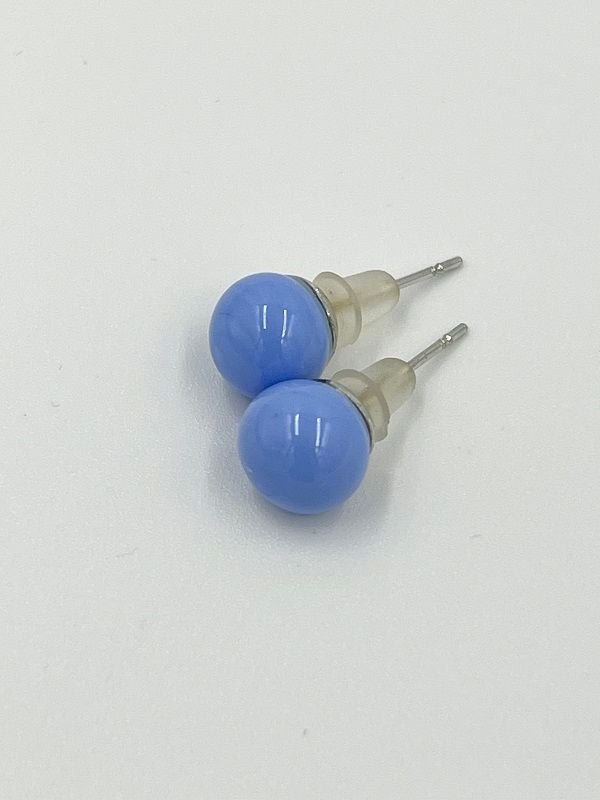 Stud earrings Murano ball 8mm