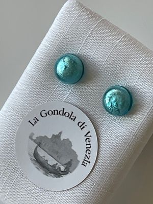 Stud earrings Murano 8mm