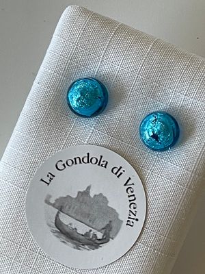 Stud earrings Murano 8mm