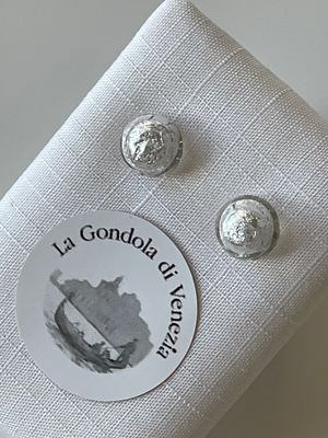 Stud earrings Murano 8mm