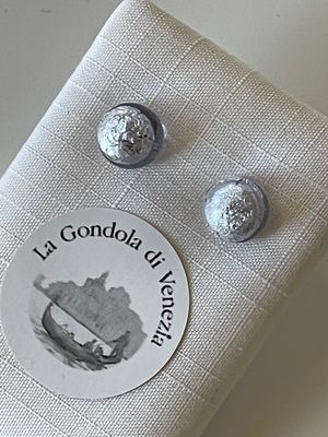 Stud earrings Murano 8mm