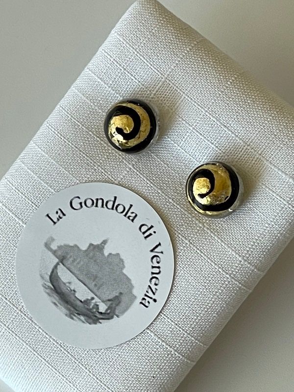 Stud earrings Murano 8mm
