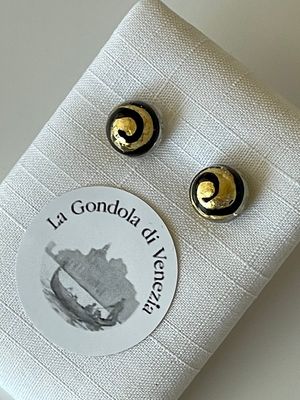 Stud earrings Murano 8mm