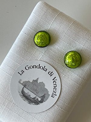 Stud earrings Murano 8mm