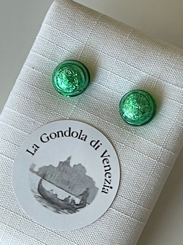 Stud earrings Murano 8mm