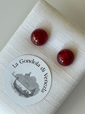 Stud earrings Murano 8mm