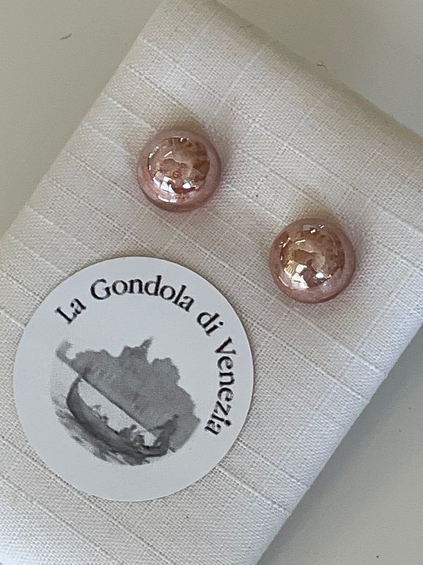 Stud earrings Murano 8mm