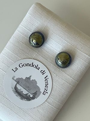 Stud earrings Murano 8mm