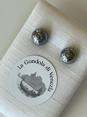 Stud earrings Murano 8mm