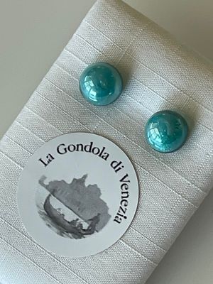 Stud earrings Murano 8mm