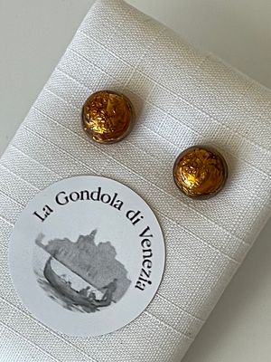 Stud earrings Murano 8mm