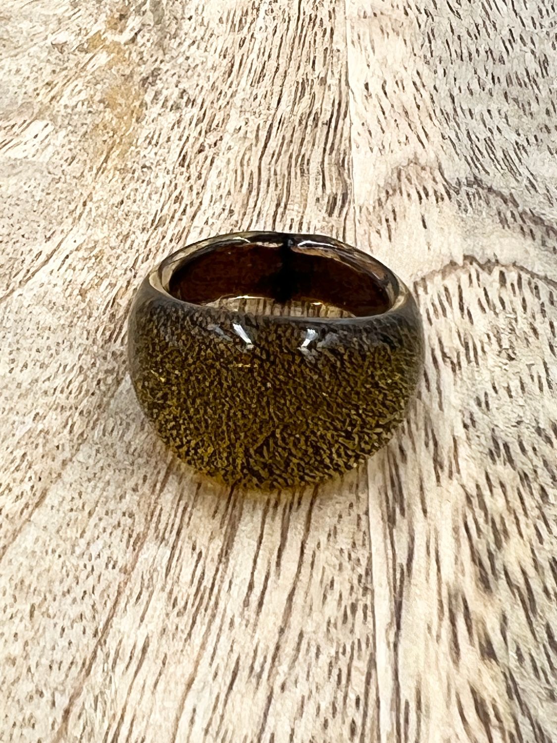 Ring Murano domed, plain