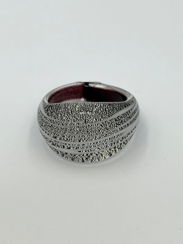 Murano ring, striped