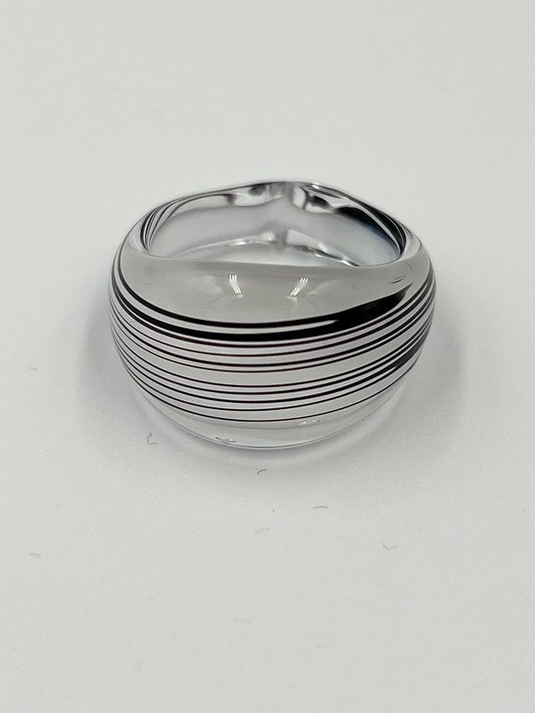 Murano ring, striped