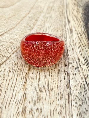Ring Murano domed, plain