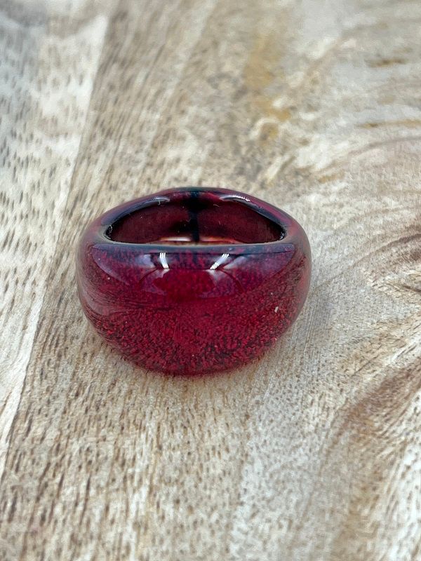 Ring Murano domed, plain