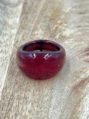 Ring Murano domed, plain