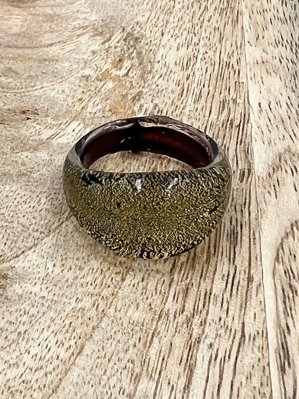 Ring Murano domed, plain