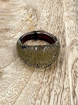 Ring Murano domed, plain