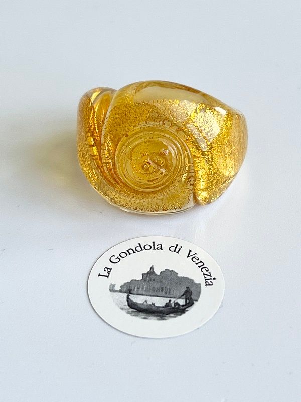 Ring Rose Murano size 18mm/56 unique piece
