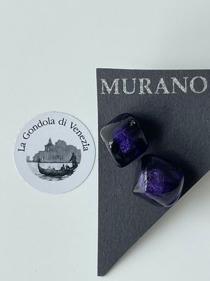 Stud earrings, Murano design, Davide Penso