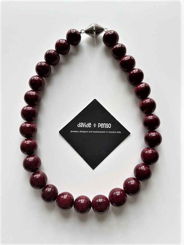 Necklace, Murano, RED, Davide Penso
