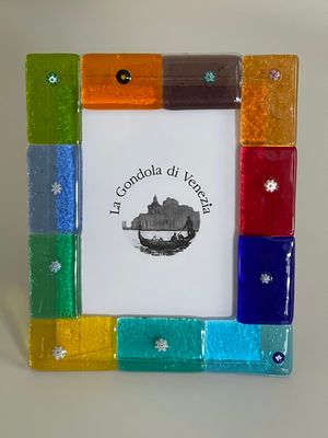 Photo frame Murano H18cm x W15cm -Unique piece-