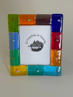 Photo frame Murano H18cm x W15cm -Unique piece-
