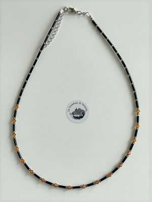 Collier Preciosa Glitzer Glas