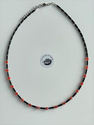 Collier Preciosa Glitzer Glas