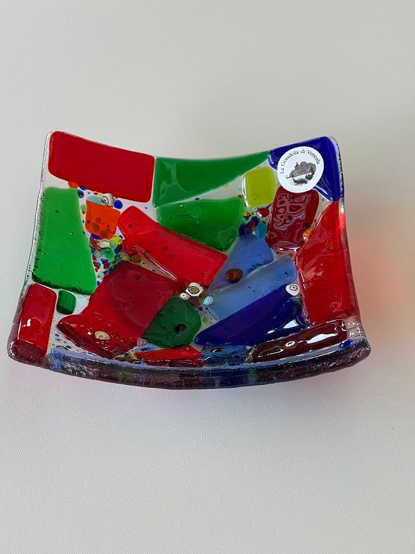 Murano Glass bowl 14x14cm  -Unique piece-