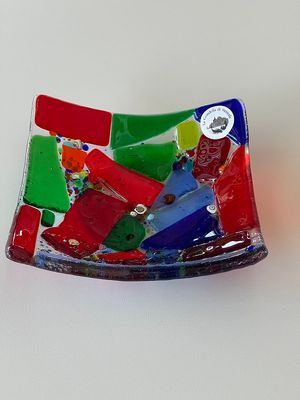 Murano Glass bowl 14x14cm  -Unique piece-