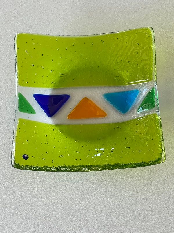 Murano Glass bowl 14x14cm  -Unique piece-