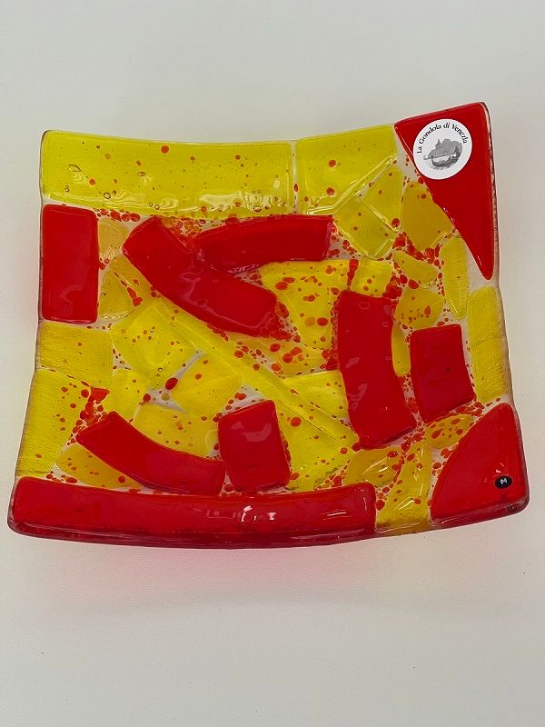Murano Glass bowl 18x18cm  -Unique piece-