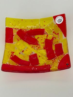Murano Glass bowl 18x18cm  -Unique piece-