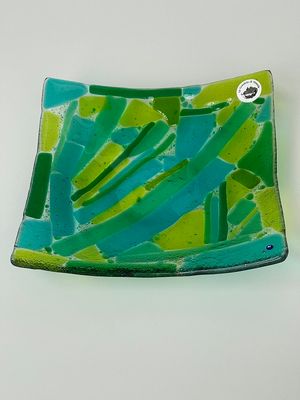 Murano Glass bowl 22x22cm  -Unique piece-