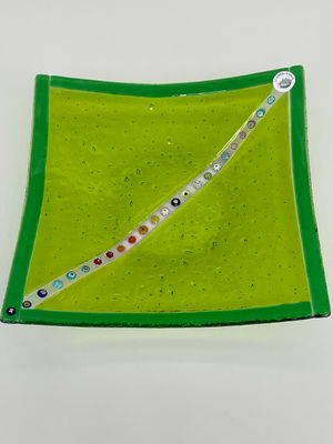 Murano Glass bowl 28x28cm -Unique piece-